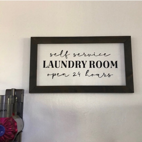 Other - Self Service Laundry Room Farmhouse Wood Sign